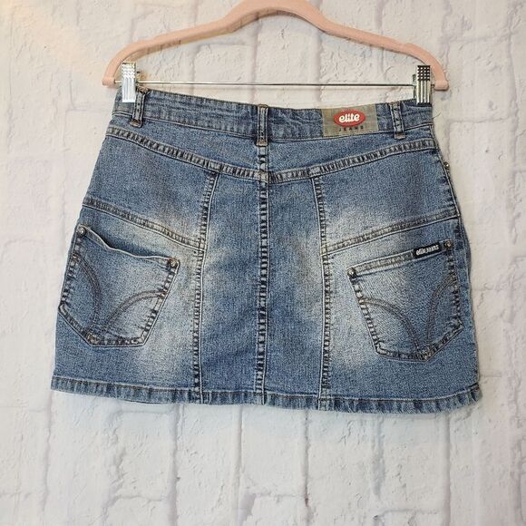 ELITE JEANS Classic Denim Mini Skirt - Picture 7 of 8